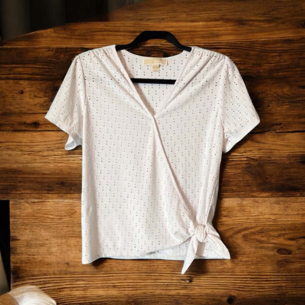 Michael Kors casual wrap top size M